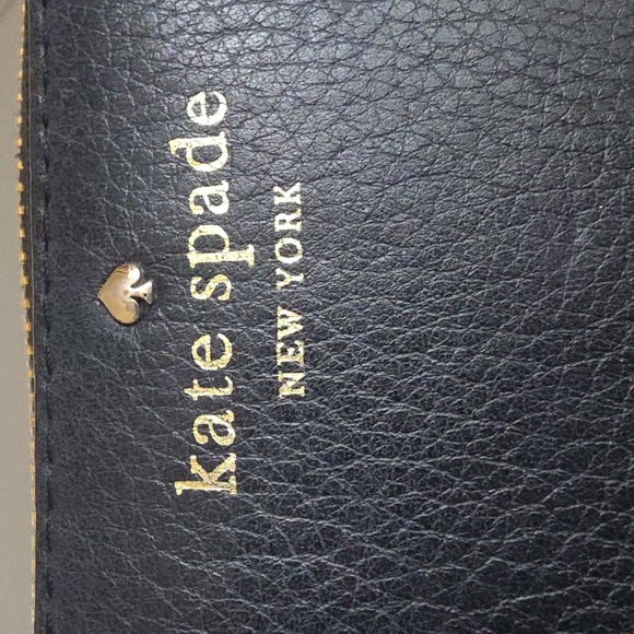 KATE SPADE NEW YORK Black Zip Around Leather Wallet - Picture 7 of 13